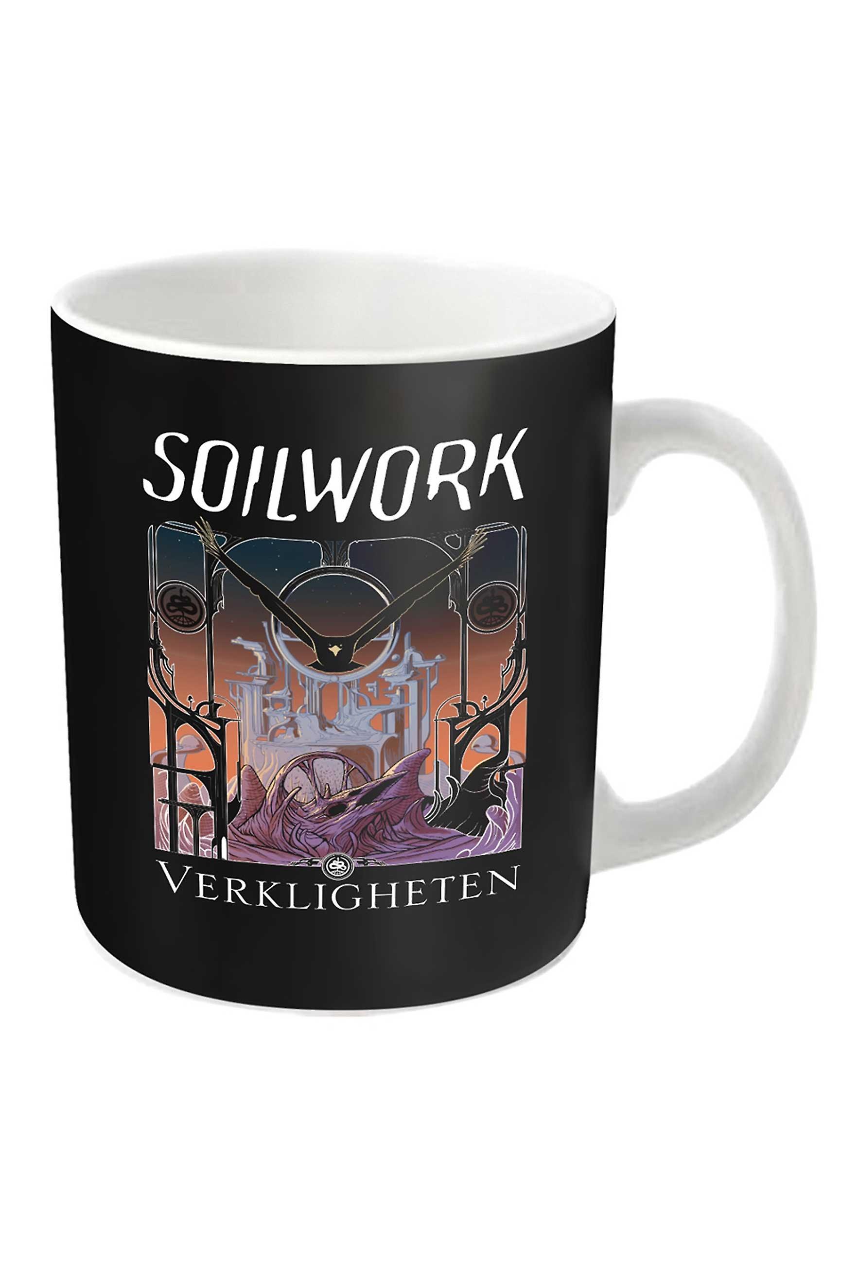 Soilwork Mug Verkligheten Band Logo new Official White Boxed