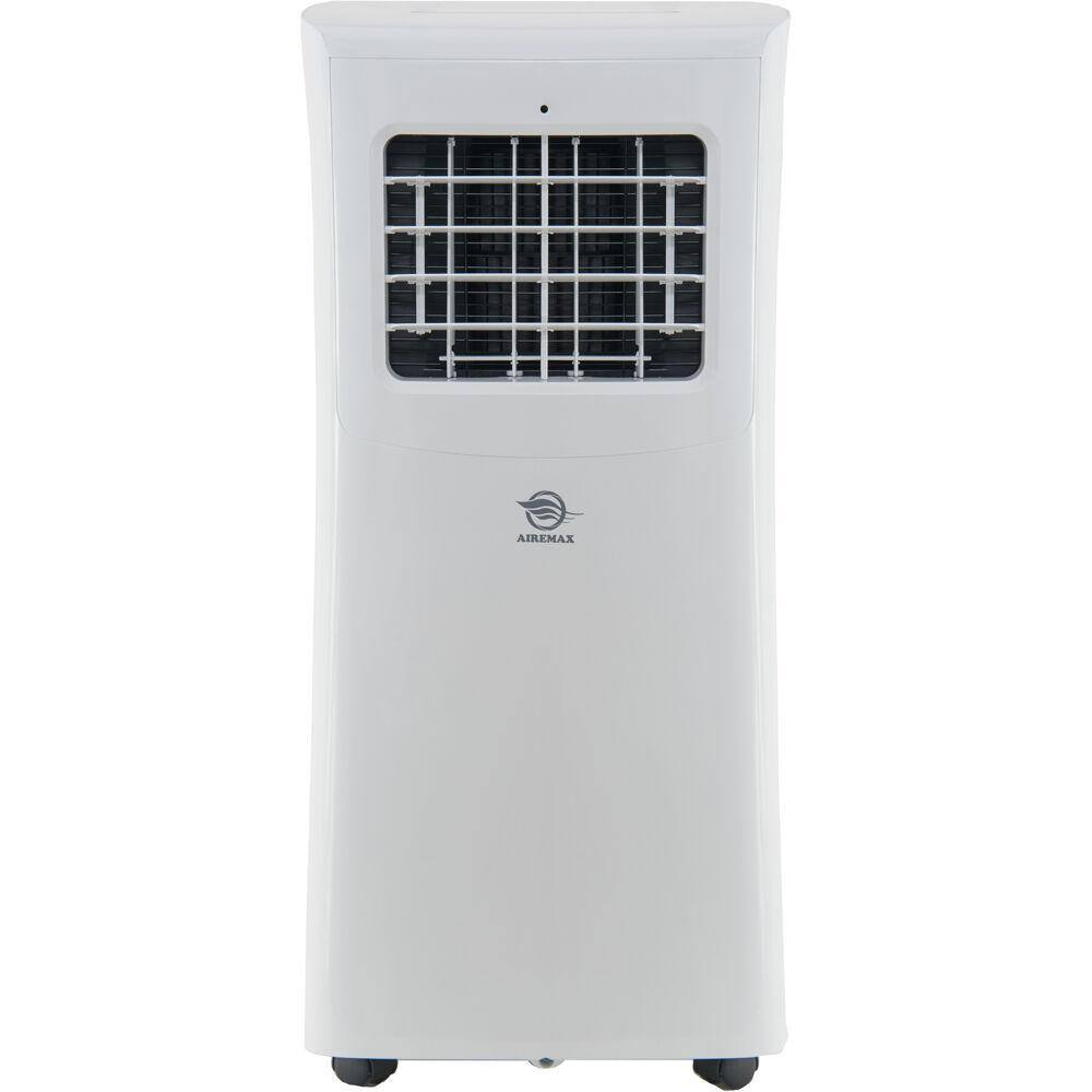 AIREMAX 10000 BTU  5000 BTU (DOE) Portable AC w Remote 300 Sq.Ft. Timer LED Display Wheels Dehumidifer in White APO110C