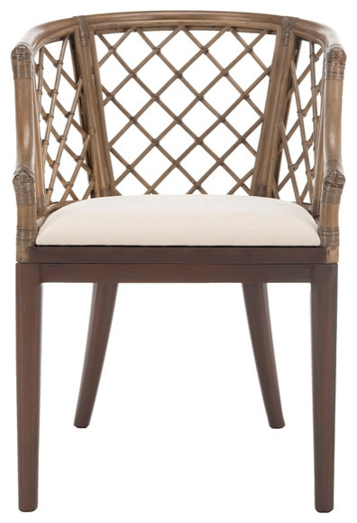 Lottie Arm Chair Griege   Tropical   Armchairs And Accent Chairs   by AED Luxury Home Decor  Houzz