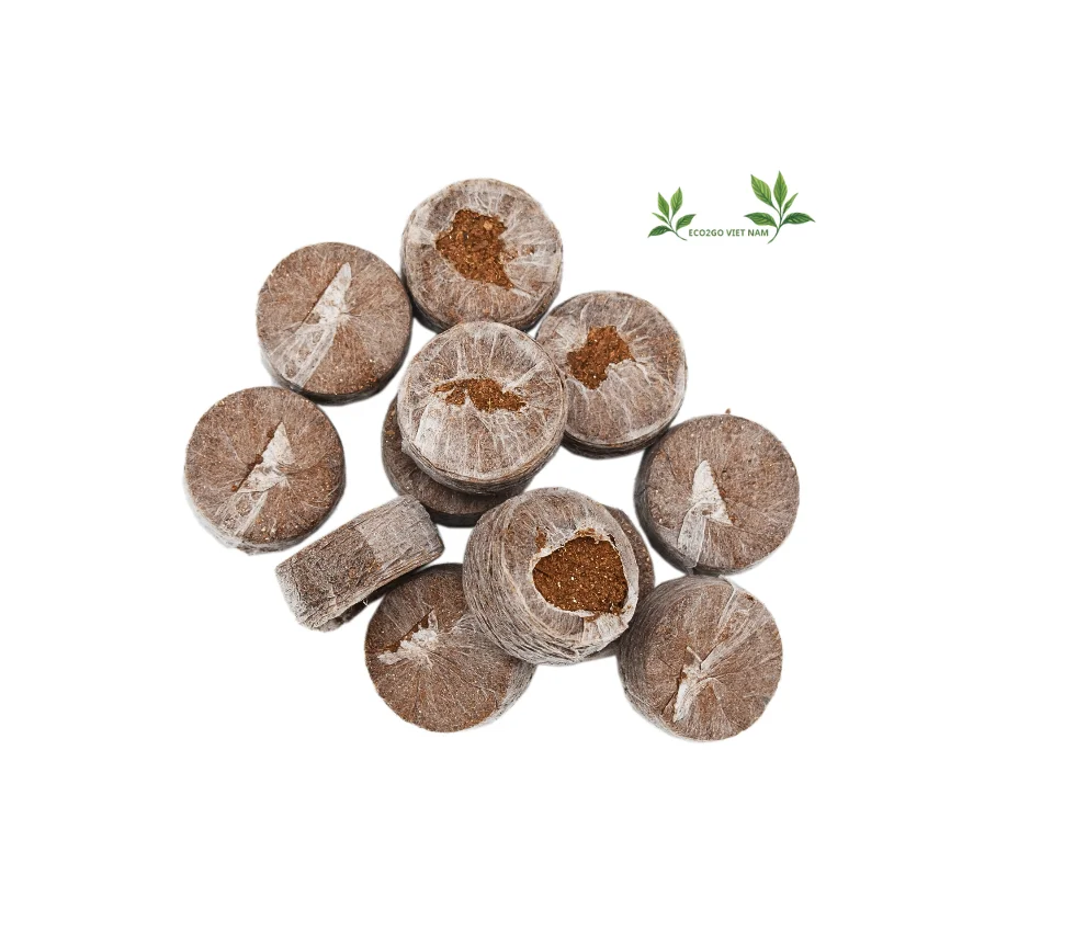 Eco friendly coconut peat tablets for seeds/ Natural Coconut peat tablets High Quality/ Coco Peat Blocks For Plants