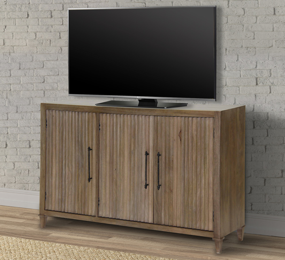 Parker House Crossings Maldives 57 quotTV Console   Transitional   Entertainment Centers And Tv Stands   by Parker House  Houzz