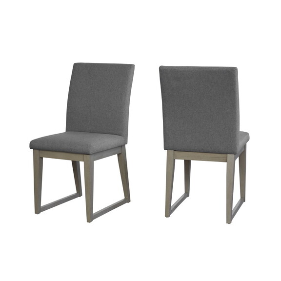 38 H x 19 W x 22 D Grey Minimalistic Dining Chairs...