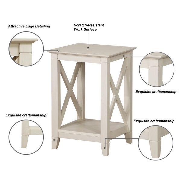 Honduras End Table with Shelf