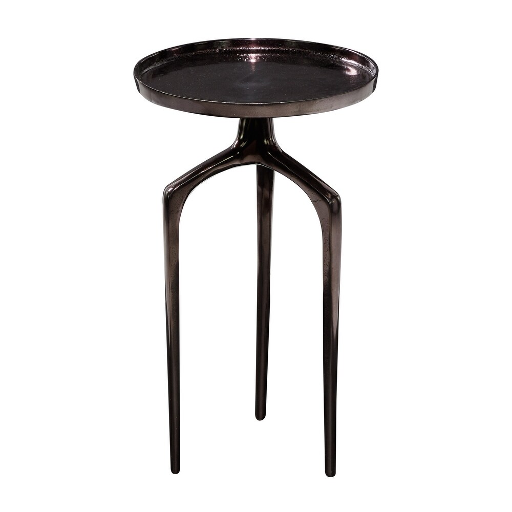 Aluminum Contemporary Accent Table 22 x 13 x 13