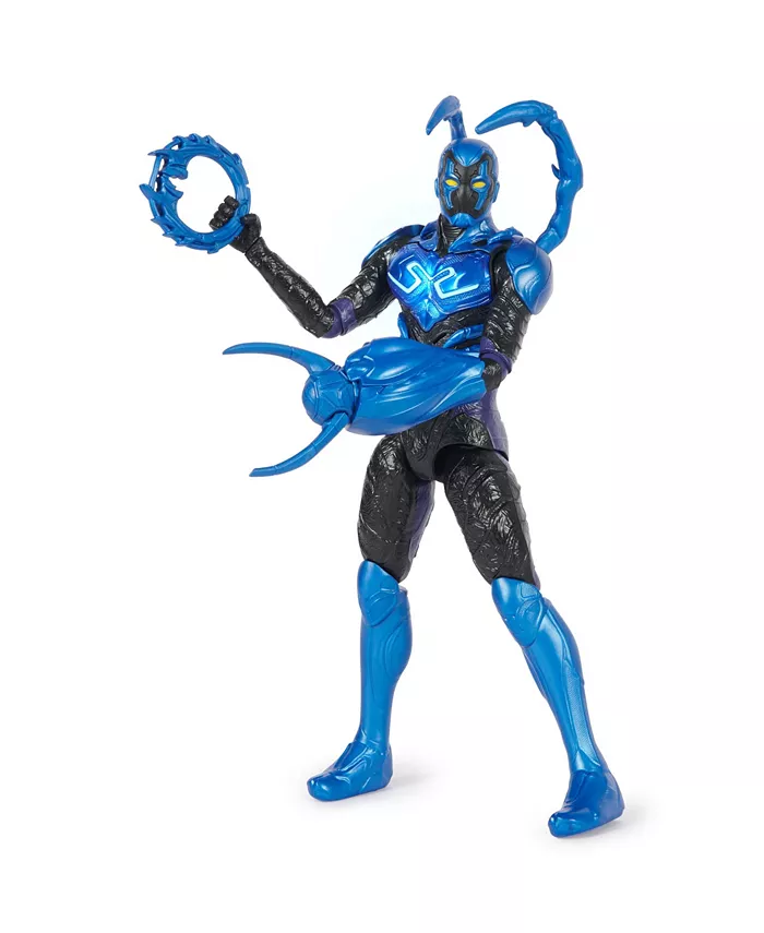 DC Comics Battle-Mode Blue Beetle Action Figure  12 in  Lights and Sounds  3 Accessories  Poseable Movie Collectible Superhero Toy  Ages 4 Plus