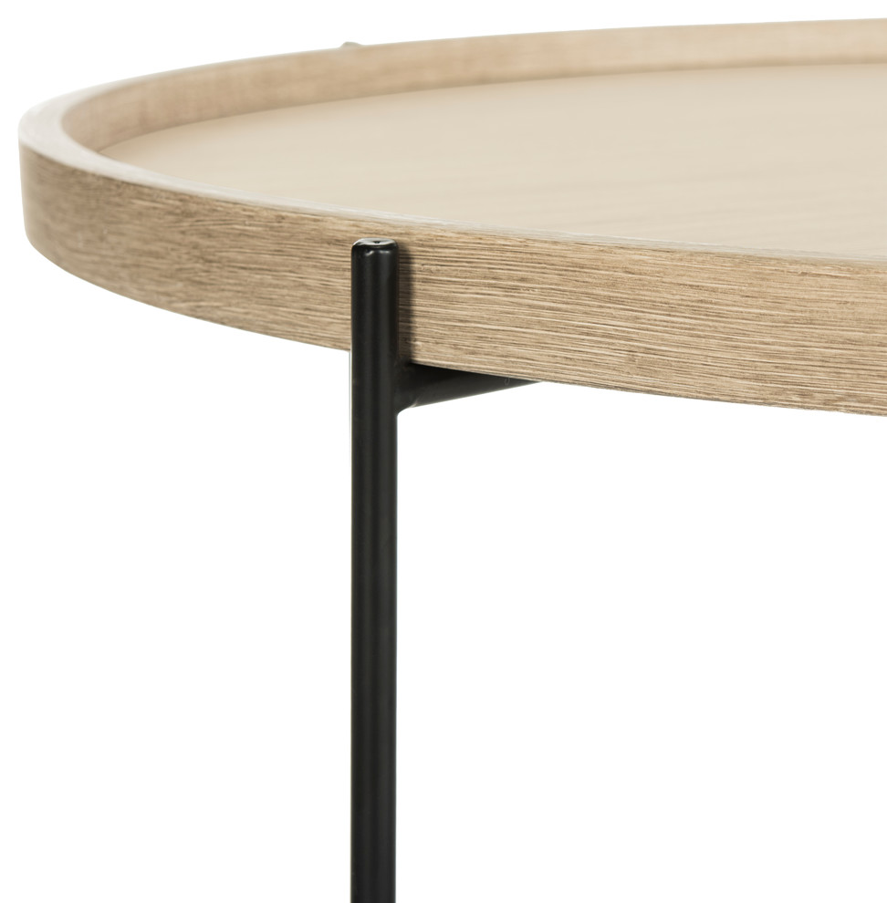 Auden Retro Mid Century Wood Accent Table   Industrial   Side Tables And End Tables   by HedgeApple  Houzz