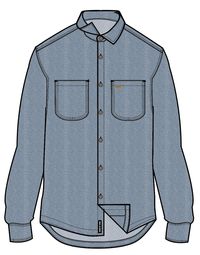 Backcountry Organic Cotton Denim LS Shirt - Washed Denim