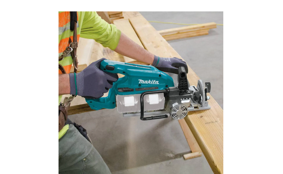 Makita XSR01Z 18-Volt X2 LXT (36-Volt) Brushless Cordless Rear Handle 7.25 in. Circular Saw (Tool-Only) with B61656 Bonus 7.25 in. Saw Blade