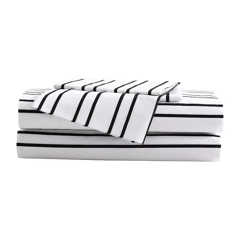 City Scene Pinstripe Sheet Set