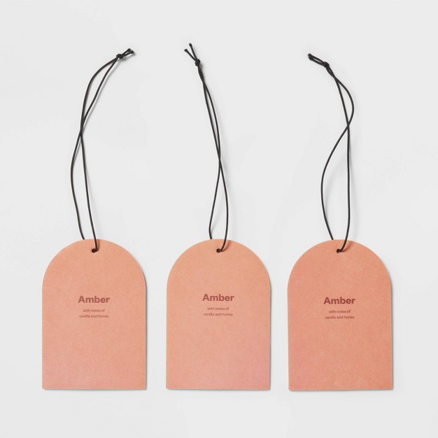 3pk Amber Small Hanging Car Diffusers