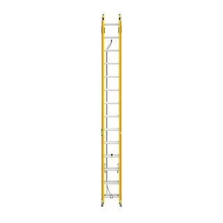 Werner 28 ft. GlideSafe Fiberglass Extension Ladder 300 lbs. Load Capacity Type IA Duty Rating T6228-2GS