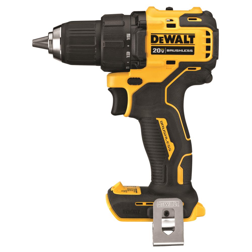 DW 20V MAX* Brushless Atomic Compact 1/2in Drill/Driver (Tool Only) DCD708B from DW