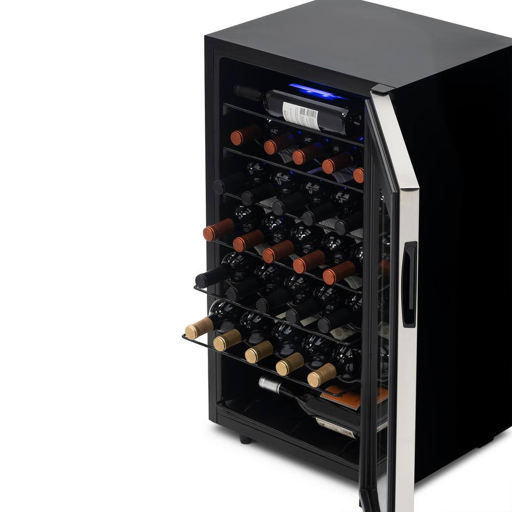 NewAir 19 in. 33-bottle Freestanding Compressor Wine Fridge NWC033SS01