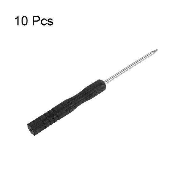 0.8mm Mini Star Screwdriver for Watch Eyeglasses Electronics Repair， 10 Pcs - Black - - 37422381