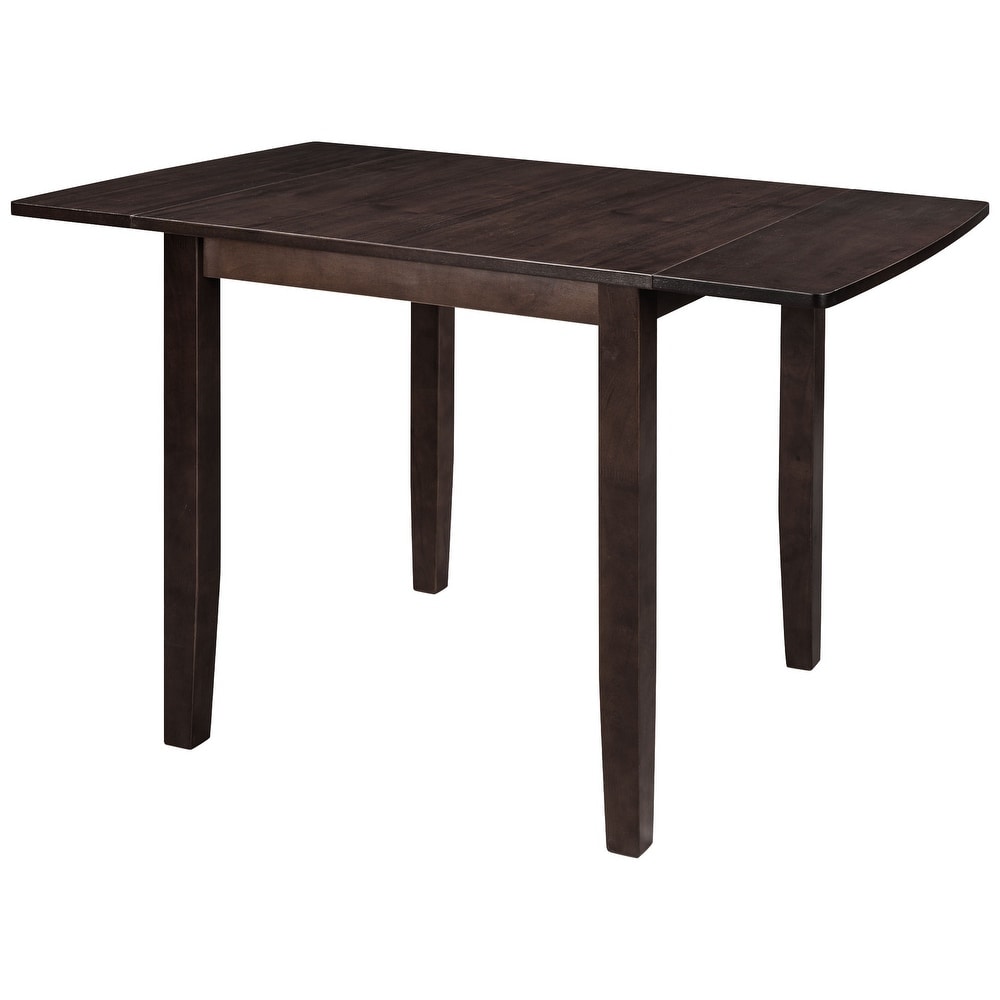 Living Room 3 Piece Drop Leaf Breakfast Nook Dining Table Sets  Brown