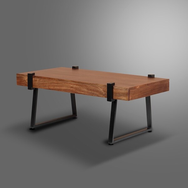 Miller Wooden Coffee Table with Open Legs