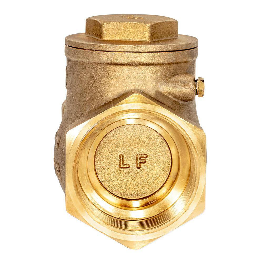 EZ-FLO 2 in. Brass Swing Check Valve 20431LF