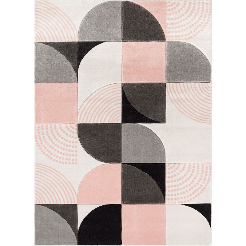 Well Woven Good Vibes Margot Modern Geometric 3D Textured Area Rug