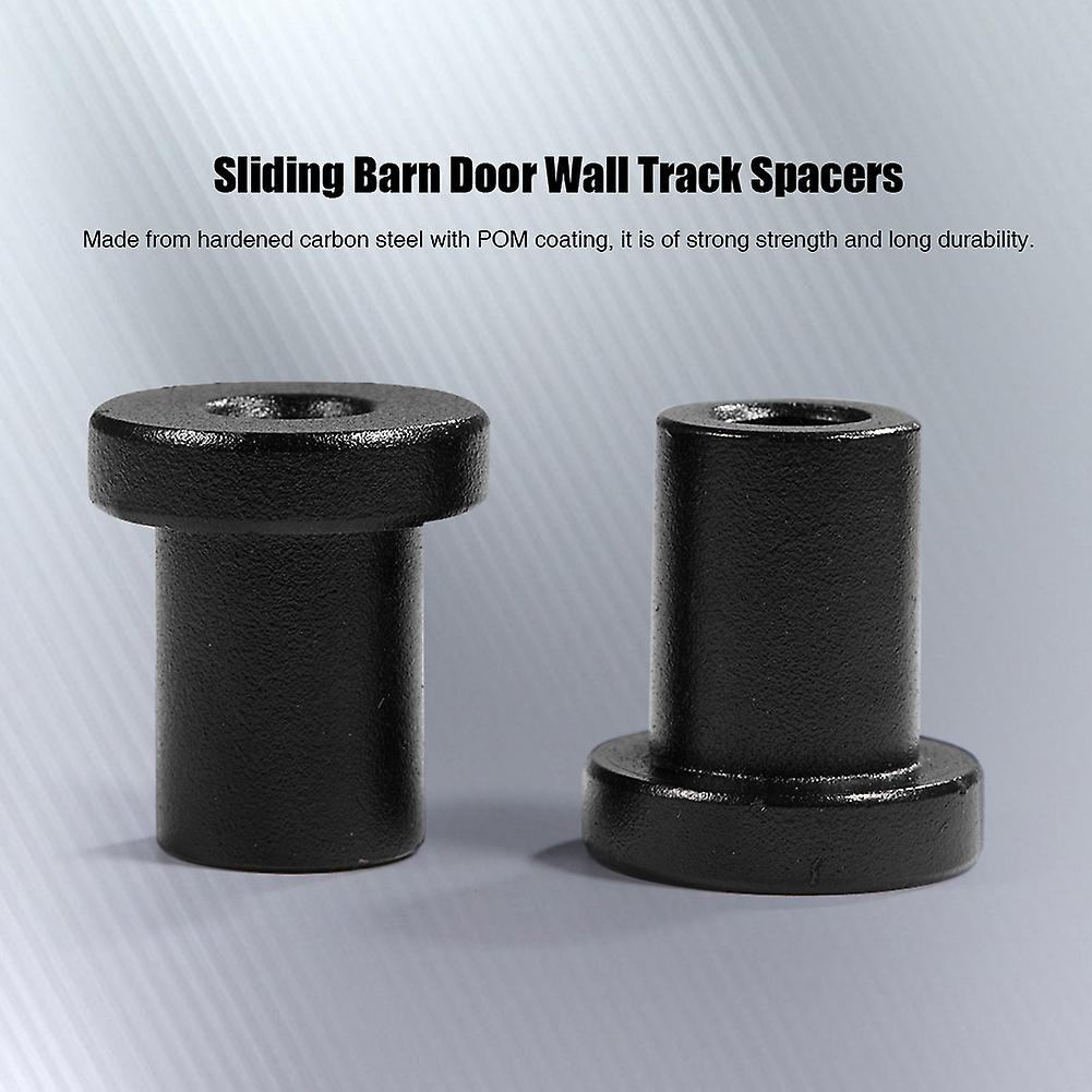 4pcs Sliding Barn Door Hardware Wall Track Spacers Carbon Steel Connector Connecting Device