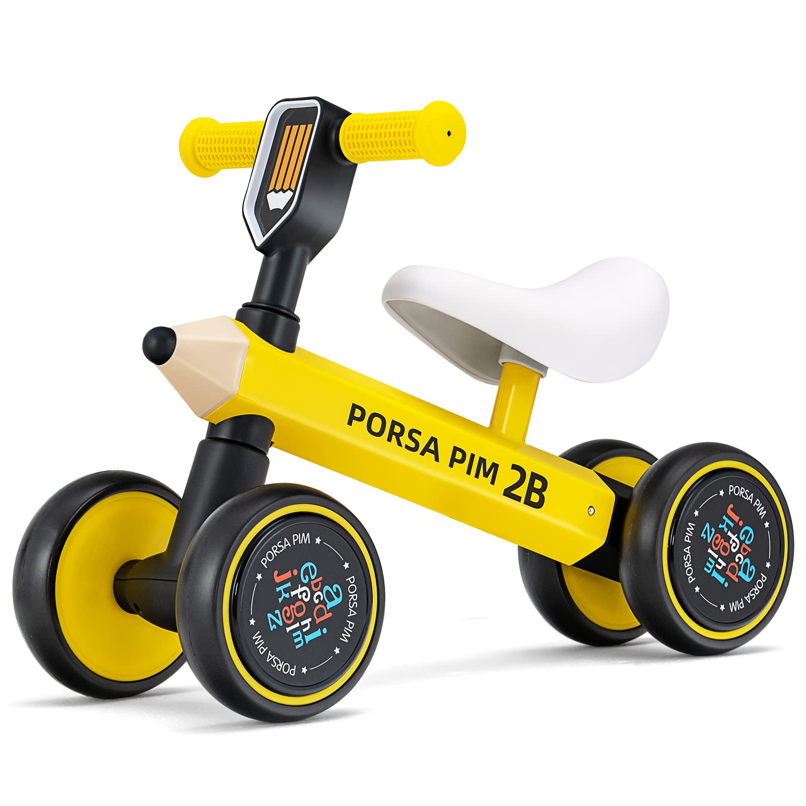 Costzon Toddler Ride On Toy, Baby Balance Bike 10-24 Month Toddler Walker w/ Limited Steering