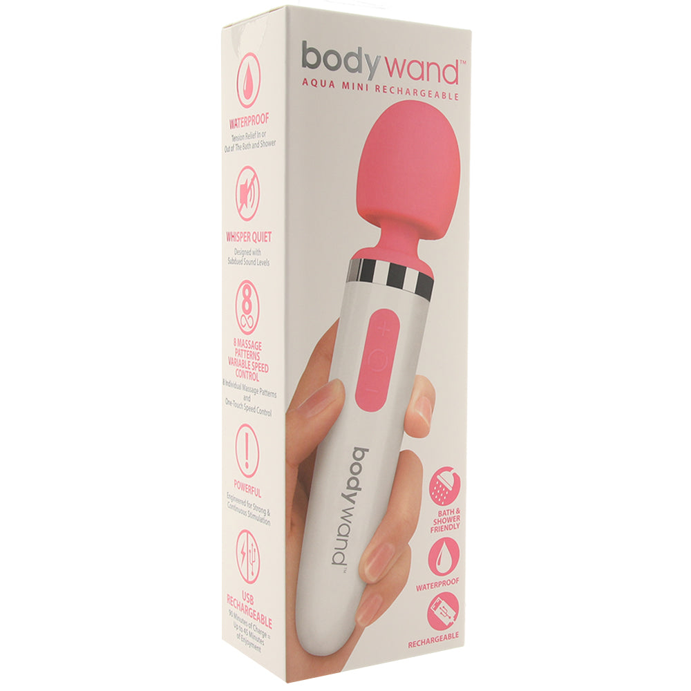 BodyWand Aqua Mini Rechargeable Vibe in Pink