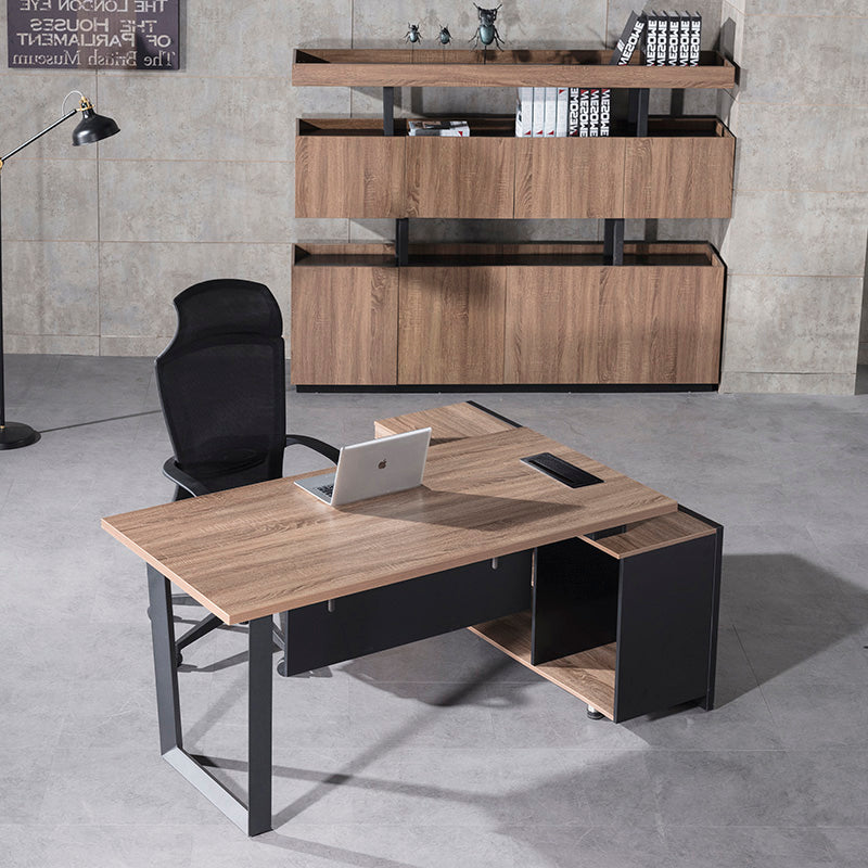 ADRIANO Executive Office Desk with Left Return 160-180cm - Light Brown