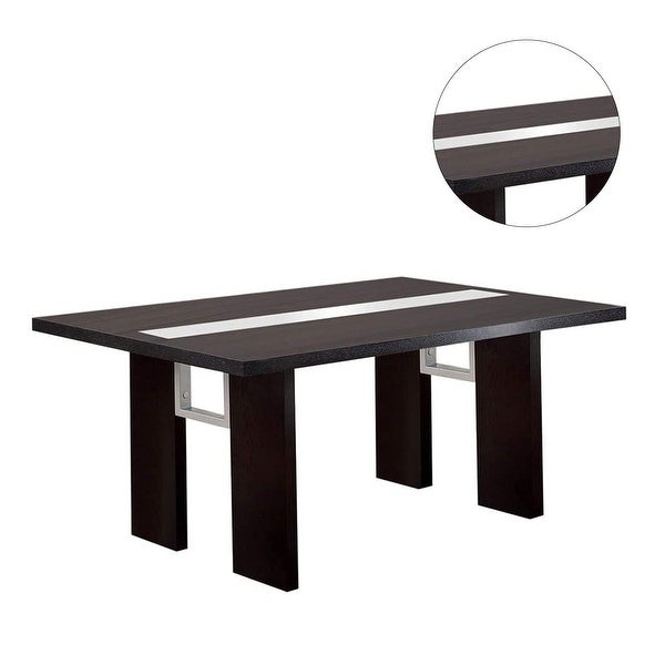 Wooden Dining Table in Black Finish