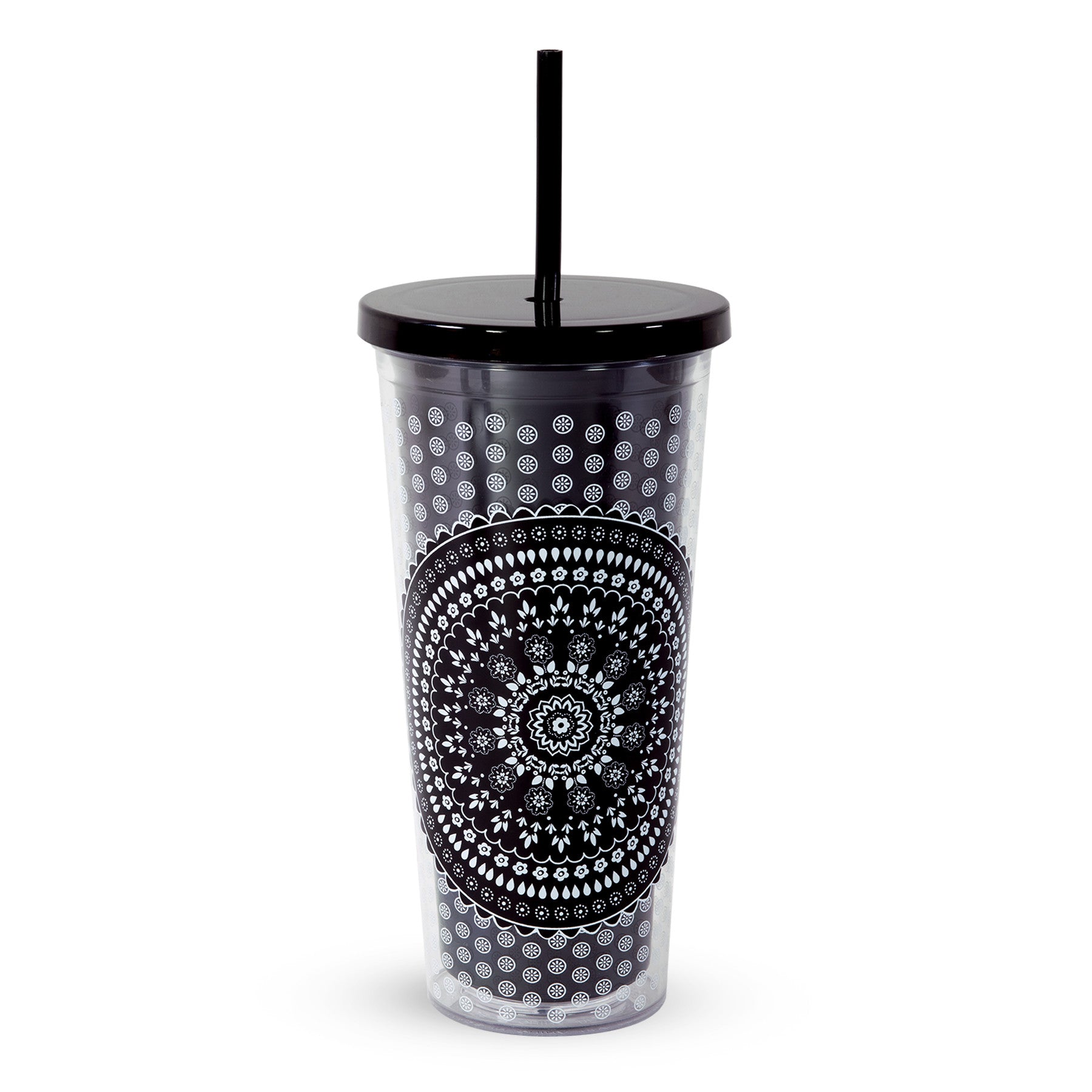 Double Wall Tumbler with Straw