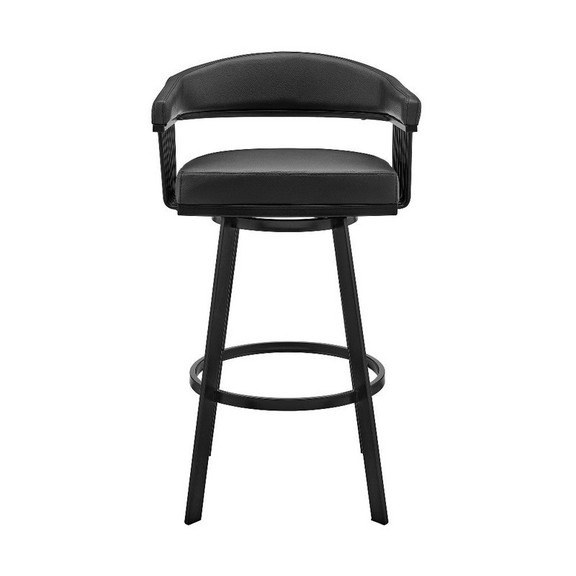 Benjara BM270139 Swivel Barstool with Open Design ...