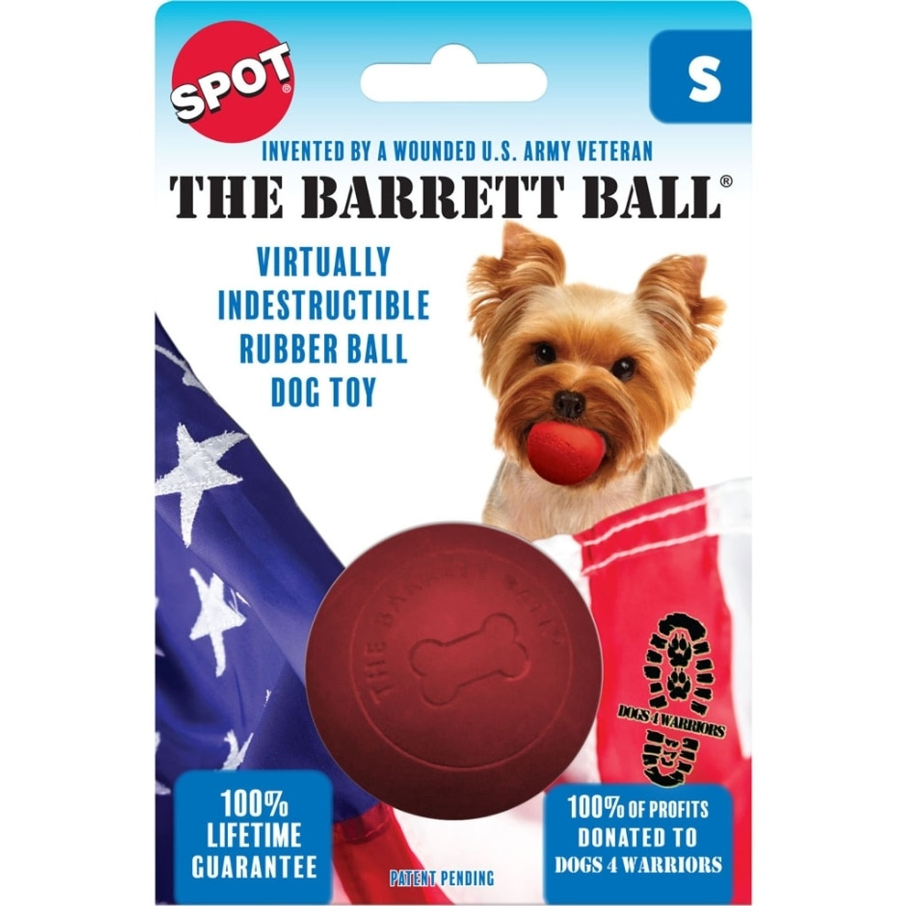 SPOT The Barrett Ball Rubber Dog Toy