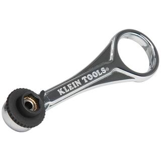 Klein Tools 14 in. Drive Electrician's Mini Ratchet with Screwdriver Bits and Adapter 65200