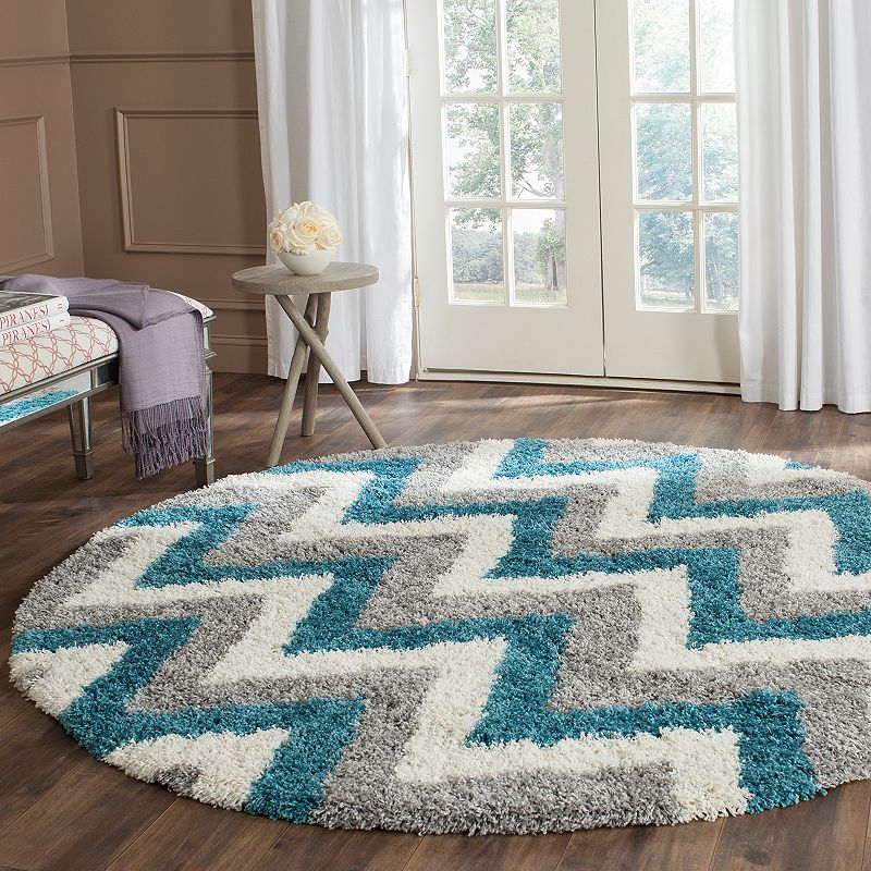 Safavieh Kids Jagged Edge Chevron Shag Rug