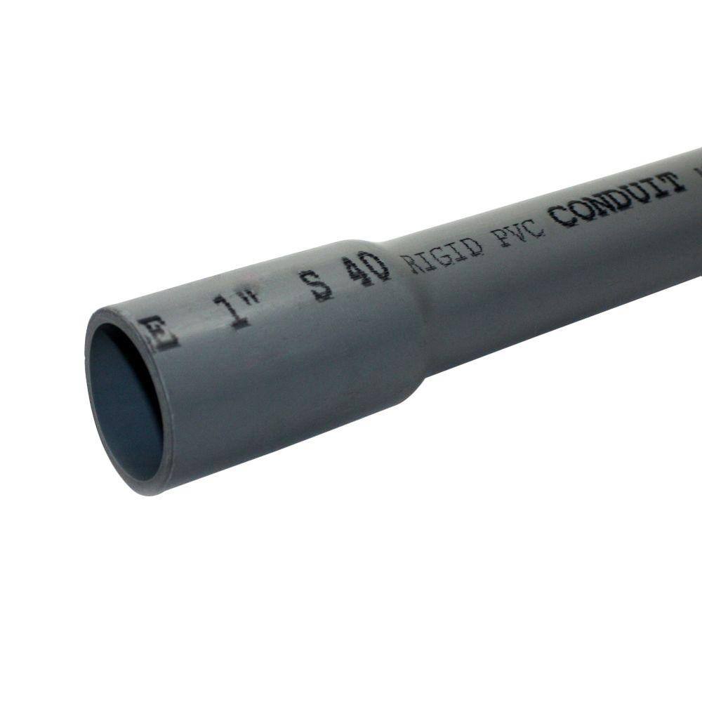 JM EAGLE 1 in. x 10 ft. PVC Schedule 40 Conduit 67462