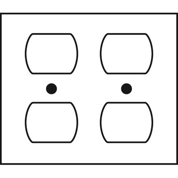 Sunlite 50645 SU E212/S 2 Gang Duplex Receptacle P...