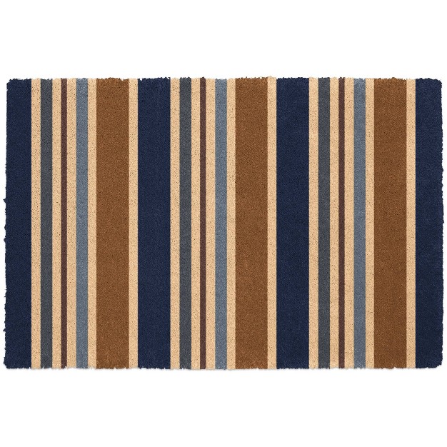 2 x27 x3 x27 Colorstar Royal Stripe Indoor Door Mat Bungalow Flooring