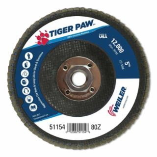 Weiler 804 51154 5 Tiger Paw Abrasive Flap Disc  ...