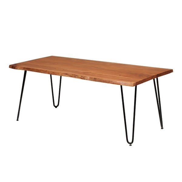 ExBrite Solid Wood Live Edge Coffee Table 19'' D X 24'' W X 46'' H