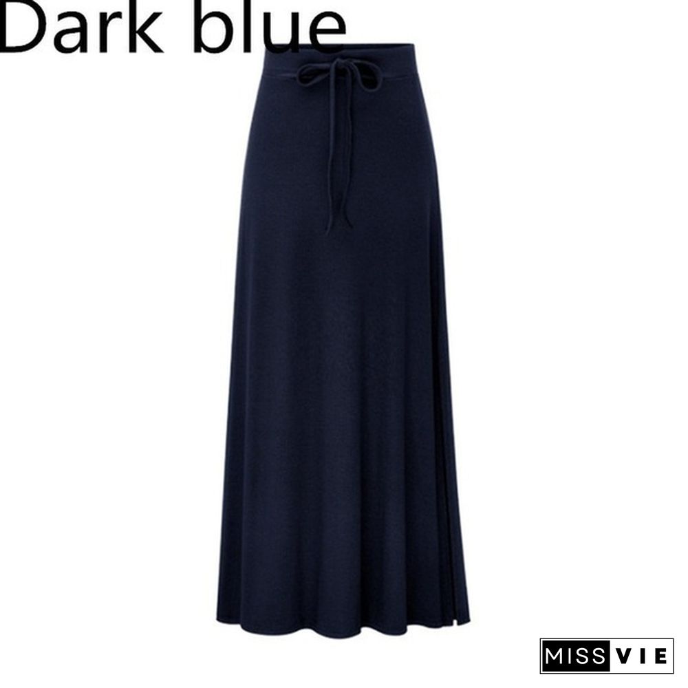 Spring Summer Women Fashion Casual Dress High Waist Loose Street Style Skirt Plus Size