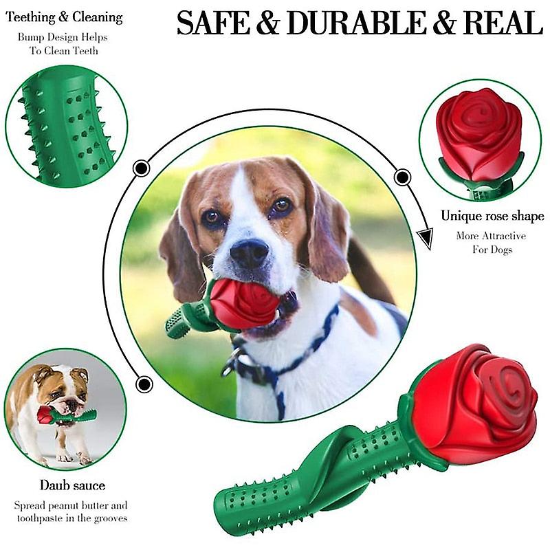 Durable rose shaped dog chew toys