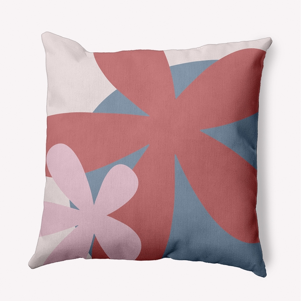 Bold Flowers Polyester Indoor/Outdoor Pillow