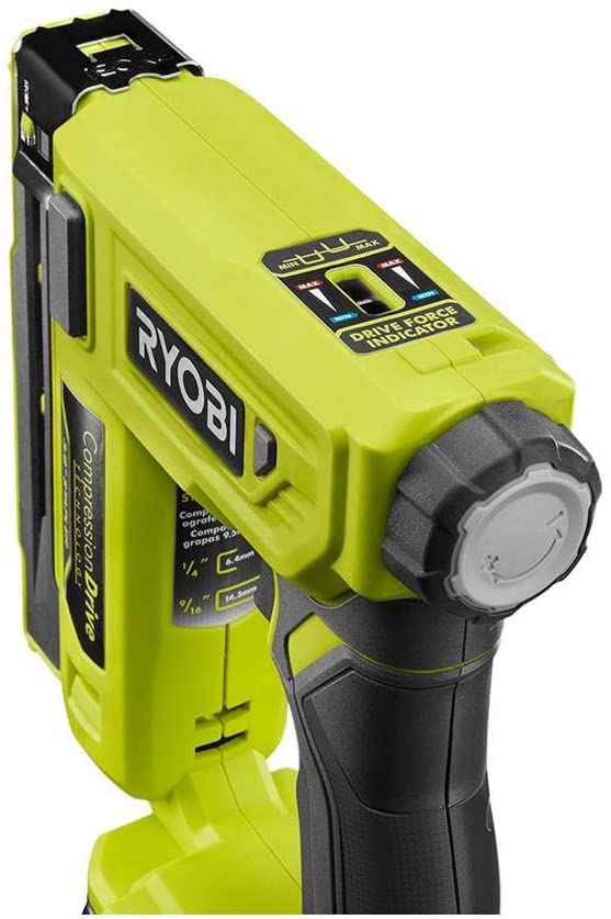 RYOBI P317 ONE+18V Cordless Compression Drive 3/8 in. Crown Stapler (Tool Only)