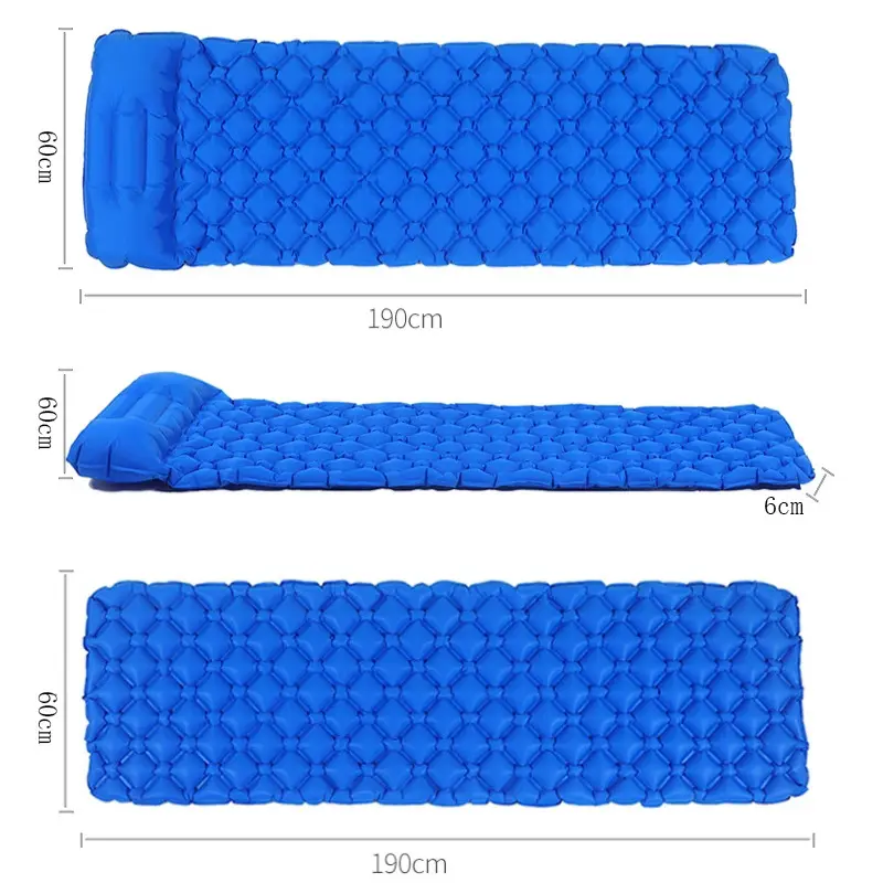 Ultralight TPU Compact Backpacking Inflatable Sleeping Mat Air Mattress Insulated Sleeping Pad for Camping Hiking Traveling