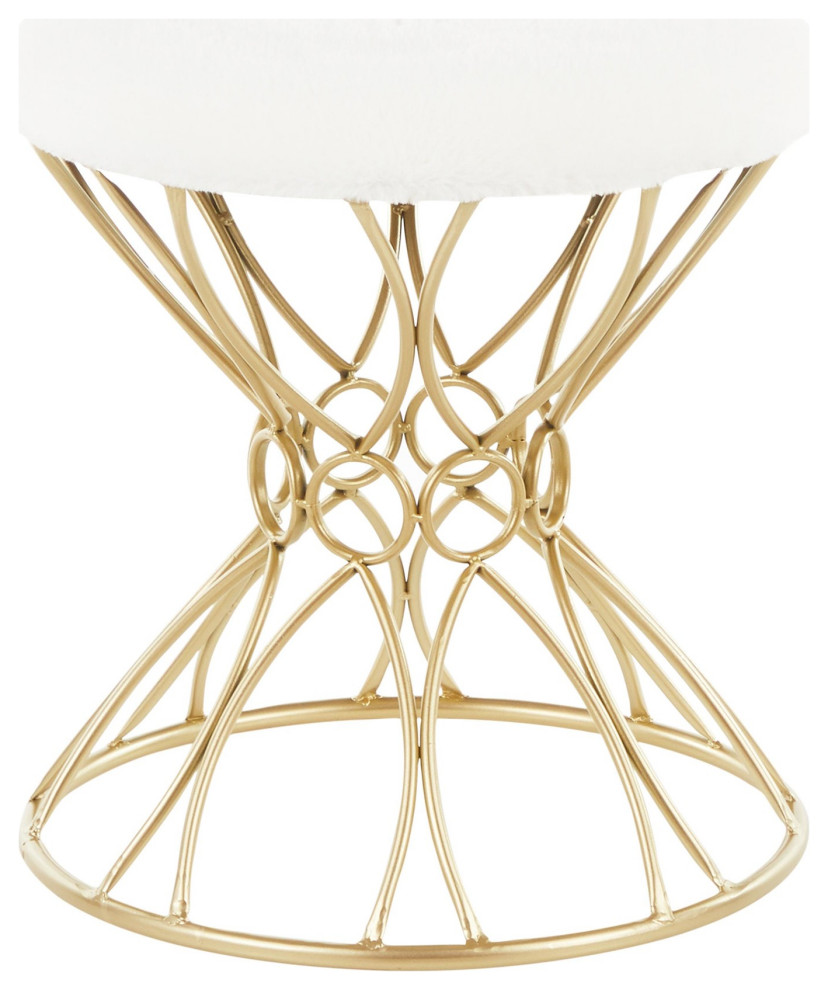 Jasmine Vanity Stool   Contemporary   Vanity Stools And Benches   by LumiSource  Houzz