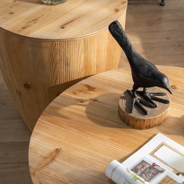 Vintage Style Bucket Shaped Coffee Table