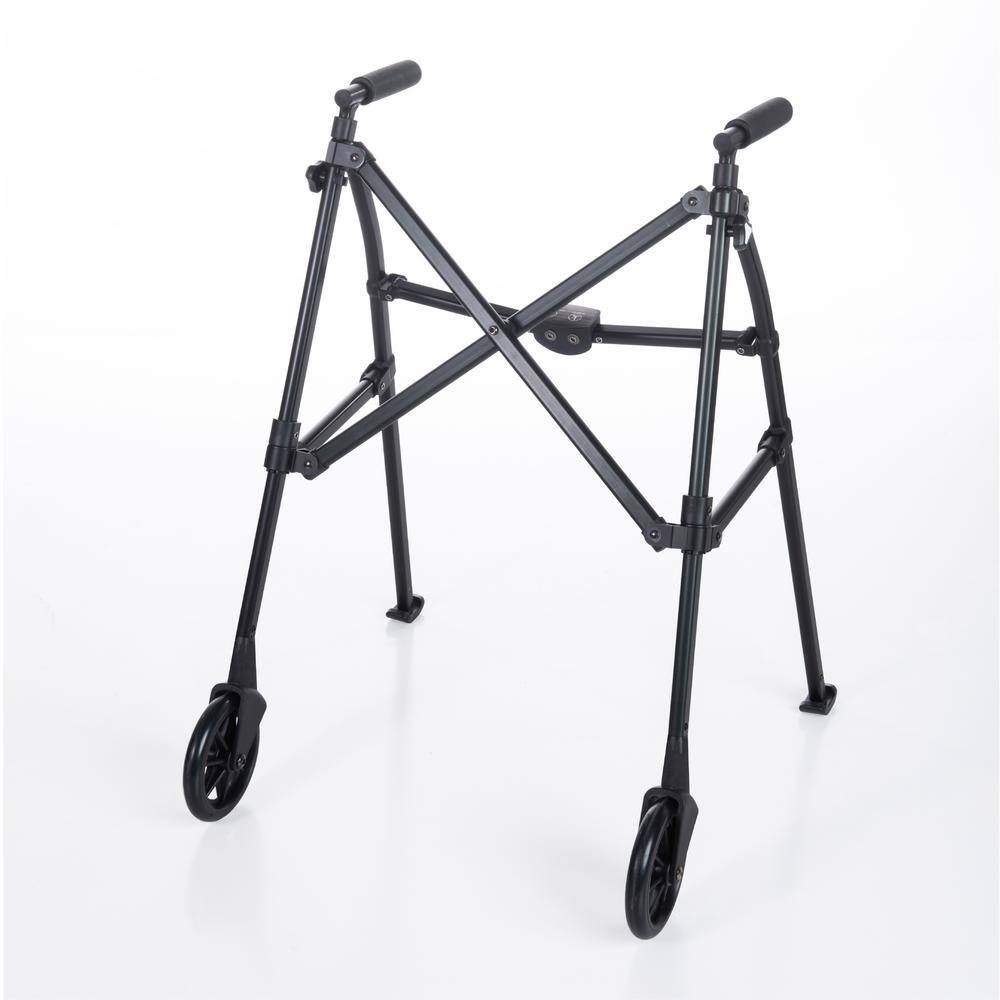 Able Life Space Saver 2-Wheel Lightweight Folding Walker in Matte Black 4200-MB