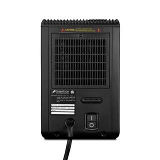 GreenTech Environmental 1500-Watt Positive Thermal Coefficient Portable Electric Space Heater with Remote and Built-In Air Purifier pureHeat 2-in-1