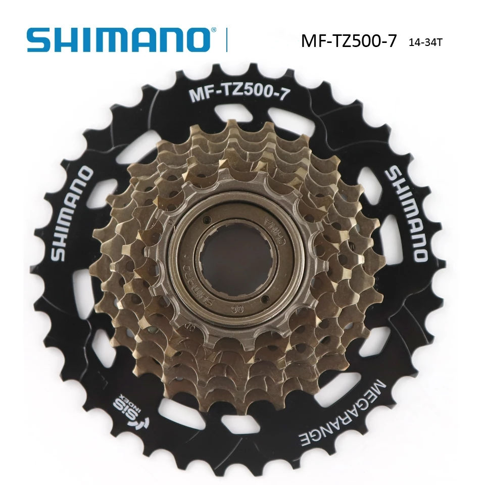 Shimano MF TZ500  7 Cassette 7 Speed Bicycle Freewheel 14 28T 14 34T TZ500 7 Cassette MTB Road Cycling Bike Cassette Sprocket