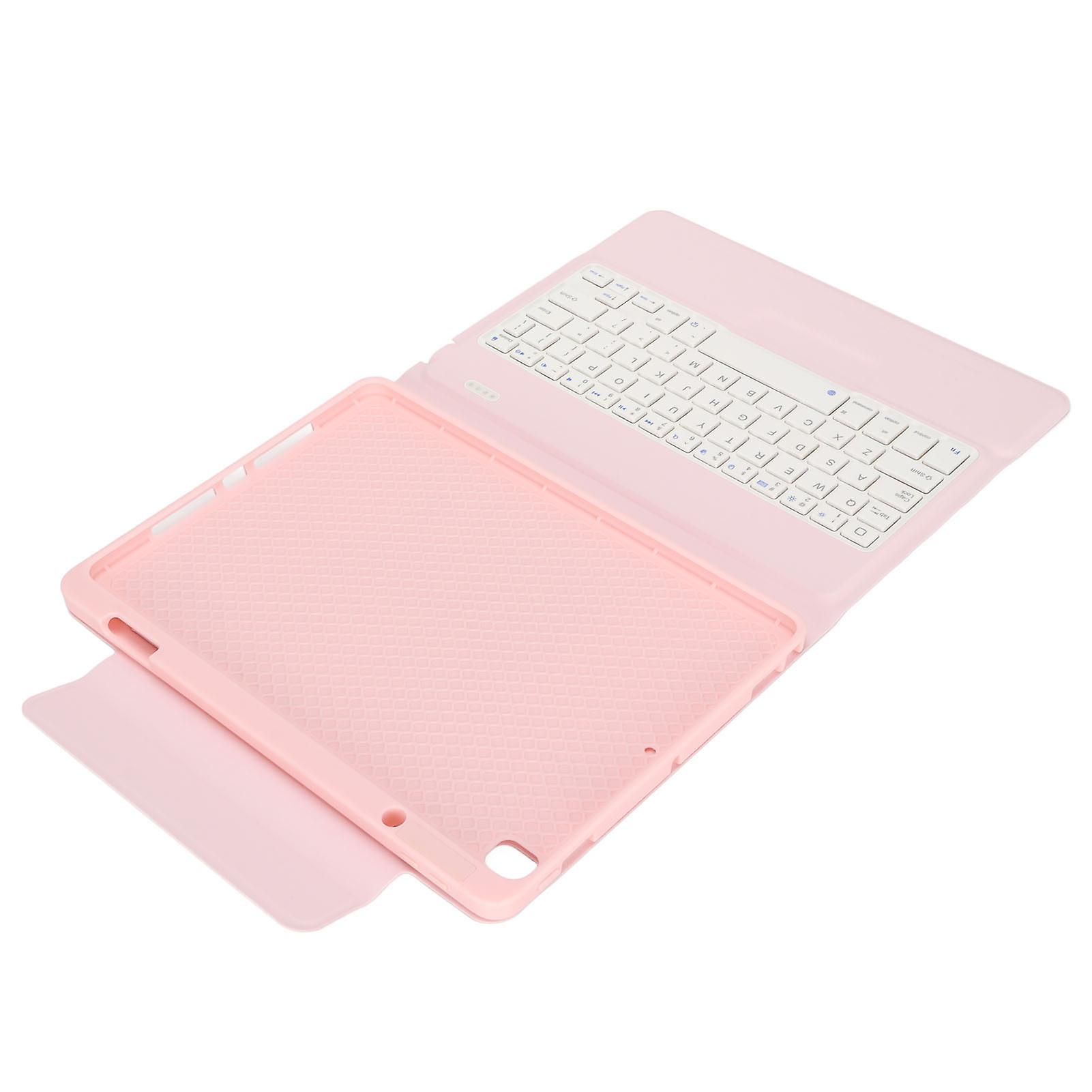 Tablet Case Leather Tablet Protective Cover With Pen Slot Keyboard Cover Data Cable For Ios Tablet 10.2 10.5 Inchespink