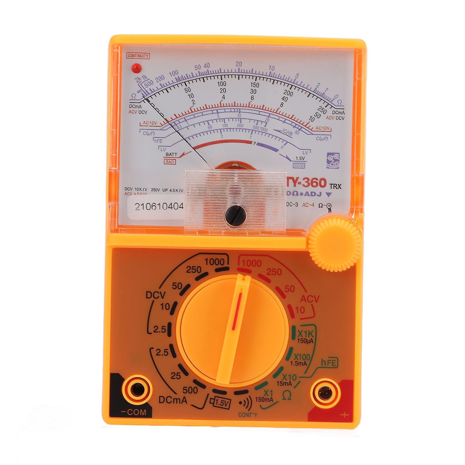 Multimeter High Definition Scale Multiple Measuring Ranges Humanized Design Small Safe Pointer Multimeter