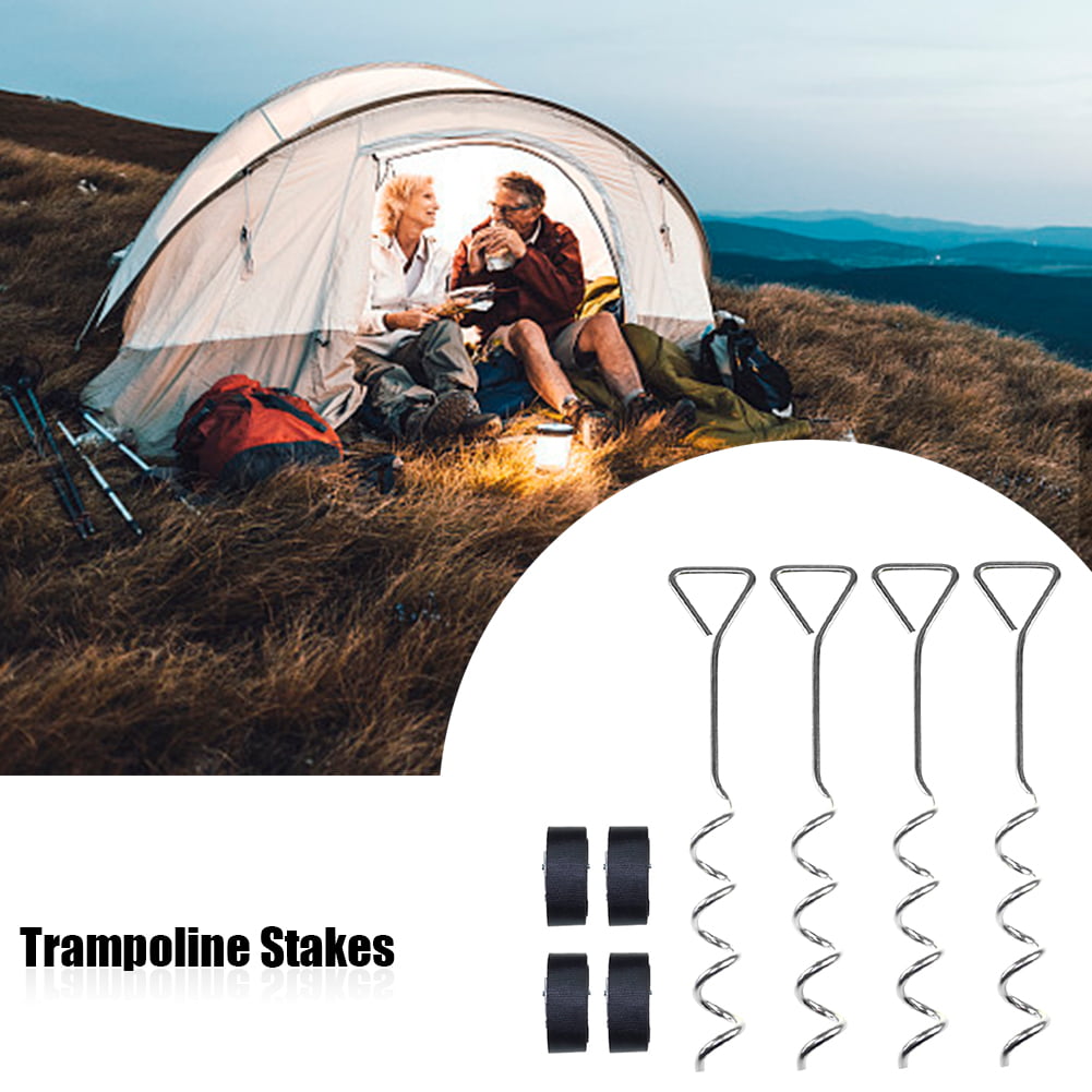 FAVOLOOK Heavy Duty Spiral Outdoor Camping Trampoline Stake Ground Anchor Tent Accessory